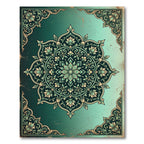 Emerald Botanical Floral Bloom Medallion Rug