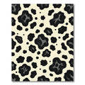 Abstract Black Spotted Animal Ivory Rug
