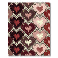 Vintage Distressed Heart Lace Tapestry Rug