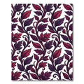 Plum Vine Accents White Rug