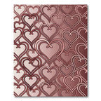 Crimson Heart Chain Gradient Rug