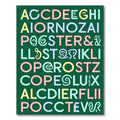Alphabet Collage In Pastel Colors Rug