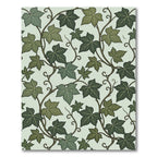 Botanical Sage Green Ivy Vine Illustration Rug