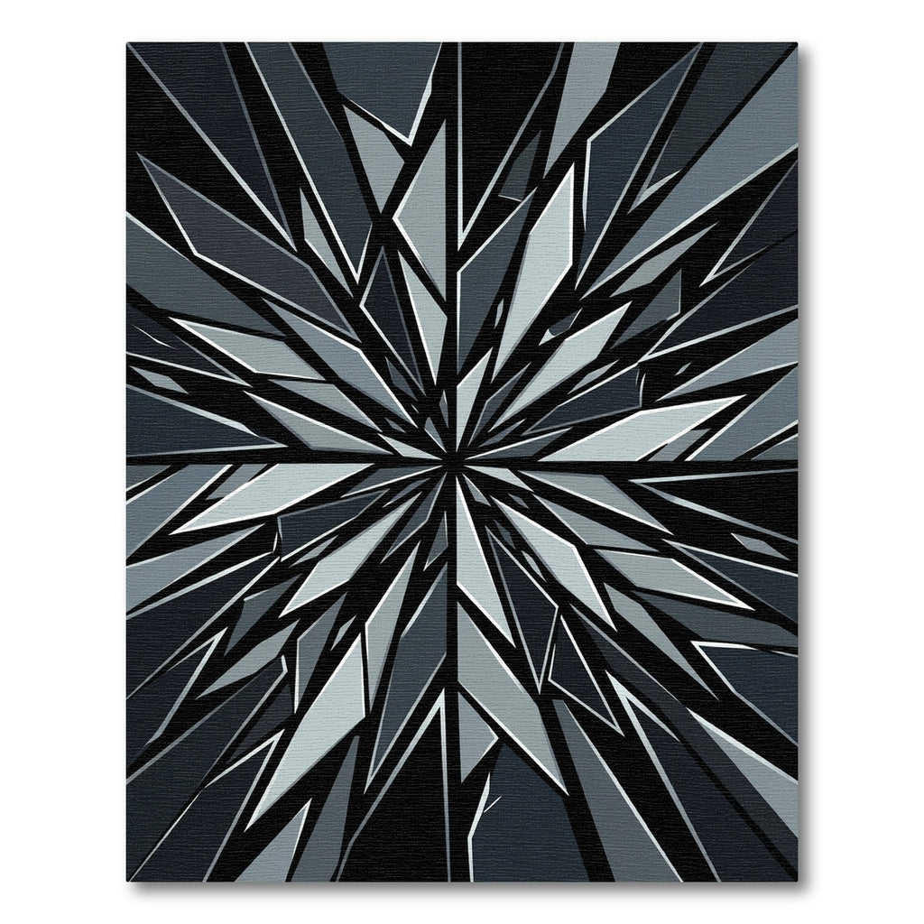 Monochromatic Shattered Geometric Explosion Rug