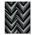 Modern Monochrome Angular Zigzag Arrow Rug