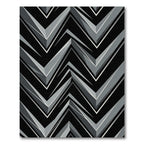 Modern Monochrome Angular Zigzag Arrow Rug