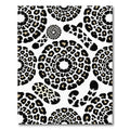 Black Gold Leopard Spot Circles Rug