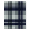 Classic Charcoal And Slate Plaid Rug