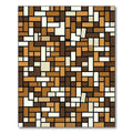 Earthy Abstract Rectilinear Block Arrangement Rug