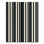 Classic Black Cream Stripe Rug