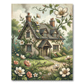 Whimsical Floral Cottage Garden Rug