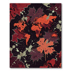 Abstract World Map Splatter Art Rug