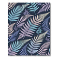 Pastel Fern Leaf Pattern Background Rug