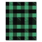 Green and Black Buffalo Check Rug