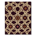 Geometric Starburst Medallion Cream Rug