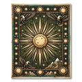 Radiant Golden Sun Eagle Mountains Rug