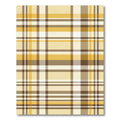 Yellow and Brown Plaid Checkered Rug