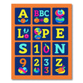 Bold Alphabet Colors Fun Icons Rug