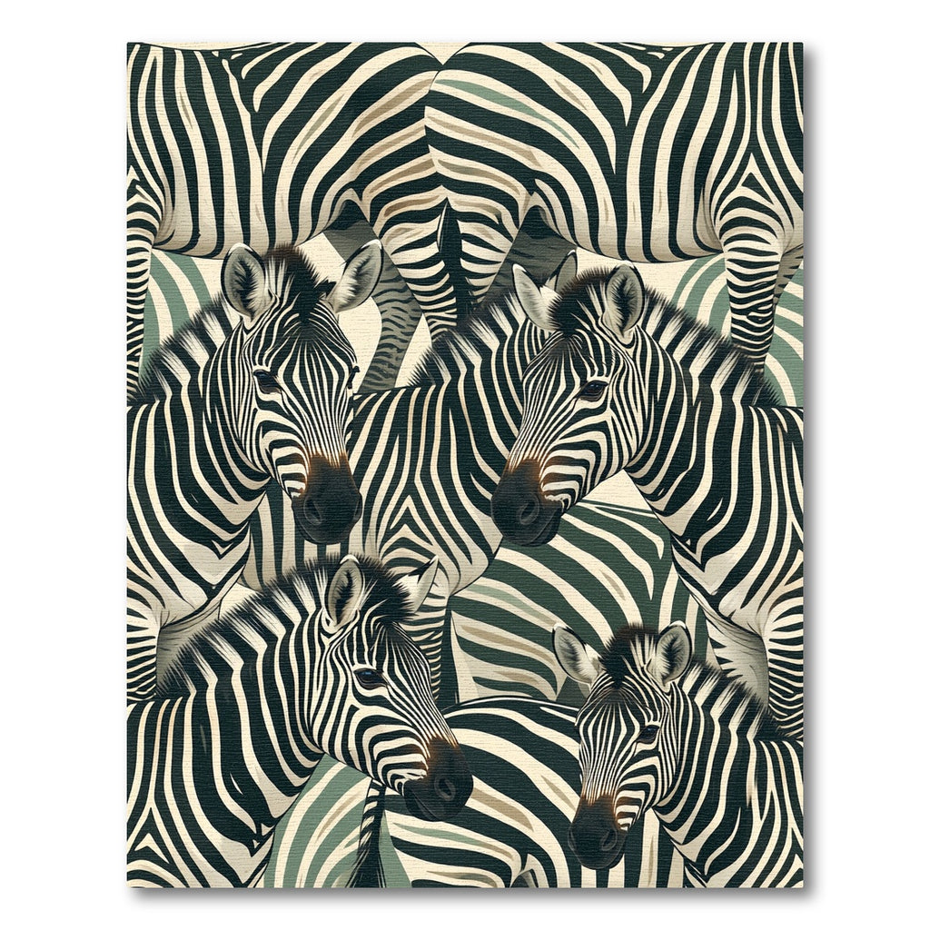 Wild Zebra Stripes All Over Rug