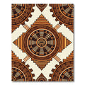 Sunburst Sunstone Geometric Medallion Rug