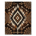 Earthy Tribal Diamond Gold Arrow Art Rug