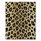 Golden Leopard Spot Animal Skin Rug