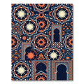 Midnight Geometric Star And Arch Mosaic Rug