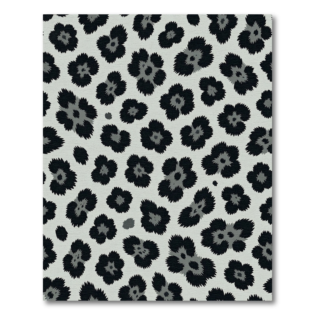 Modern Gray Spotted Animal Hide Rug