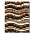 Earthy Tones Wavy Stripe Composition Rug