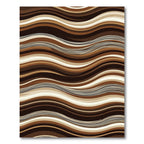 Earthy Tones Wavy Stripe Composition Rug