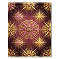 Celestial Gold and Rose Compass Art Rug