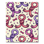 Playful Pink and Purple Knotted Confetti Rug