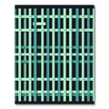 Teal Mint Grid Stripe Rug