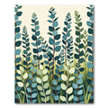 Eucalyptus Branches Green Vertical Garden Rug