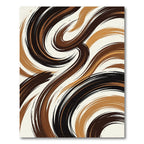 Earthy Swirl Brushstroke Rug