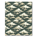 Soft Sage Whimsical Cream Cloud Layers Rug