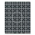 Monochrome Grid Football Sphere Graphic Rug