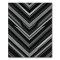 Monochromatic Sharp Angular Geometric Chevron Rug