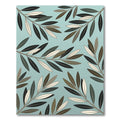 Teal Olive Branch Branches Rug