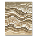Earthy Swirl Abstract Wave Rug