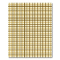 Modern Ochre Neutral Grid Checkered Rug
