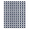 Minimalist Navy Blue Polka Dot Rug