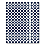 Minimalist Navy Blue Polka Dot Rug