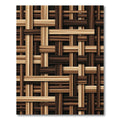 Woven Wood Grain Overlay Rug