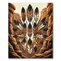 Earthy Southwestern Feather Canyon Rug