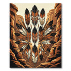 Earthy Southwestern Feather Canyon Rug
