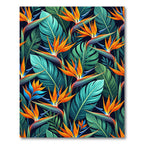 Vibrant Tropical Bird of Paradise Rug