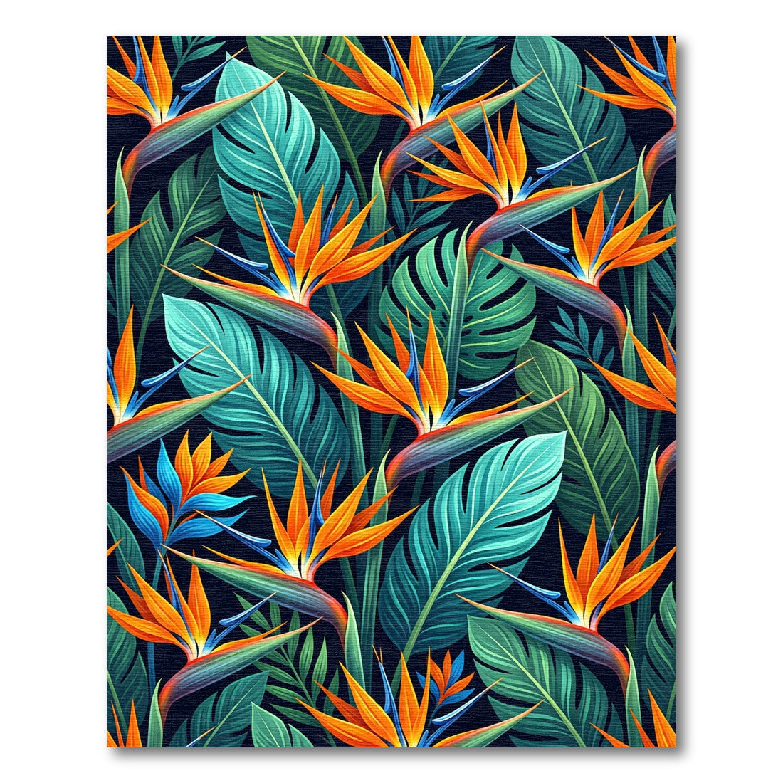 Vibrant Tropical Bird of Paradise Rug