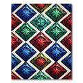 Geometric Radiant Jewel Diamond Mosaic Rug