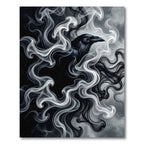Mystic Raven Swirl Smoke Art Print Rug